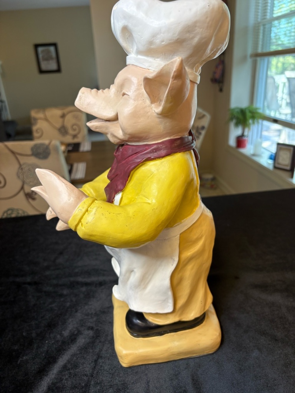 Decorative French Bistro Chef Pug Statue - Picture 5 of 11